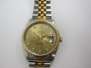 ロレックス高価買取・16233G・S番デイトジャスト 大阪神戸・買取