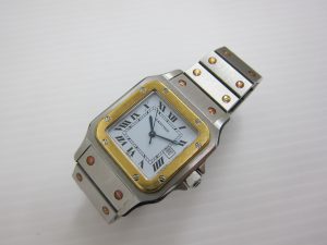カルティエ・高価買取・大阪神戸・サントスガルベLM・古い時計・時計コマ・買取