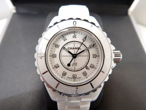 シャネル 買取 大阪神戸 シャネルＪ12 Ｈ1628 12Ｐダイヤ 高価買取査定