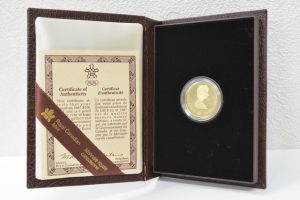 カルガリー五輪記念100ドル金貨K14金コイン585金プラチナ高価買取大阪神戸
