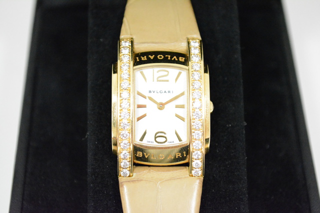 ブルガリ婦人時計アショーマAA31Gイエローゴールド×ダイヤモンド買取いたしました。