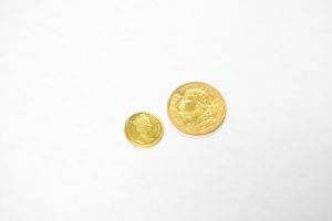 K24金エリザベスインゴット純金コイン＆K21.6金ブレネリスイスフラン金貨総重量7.6g金貨高価買取大阪神戸