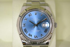ロレックス116334デイトジャストⅡブルーローマンダイヤル（ランダム刻印）ブランド時計買取大阪三宮