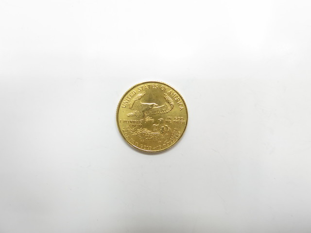 K22金アメリカイーグル金貨8.5g買取いたしました。
