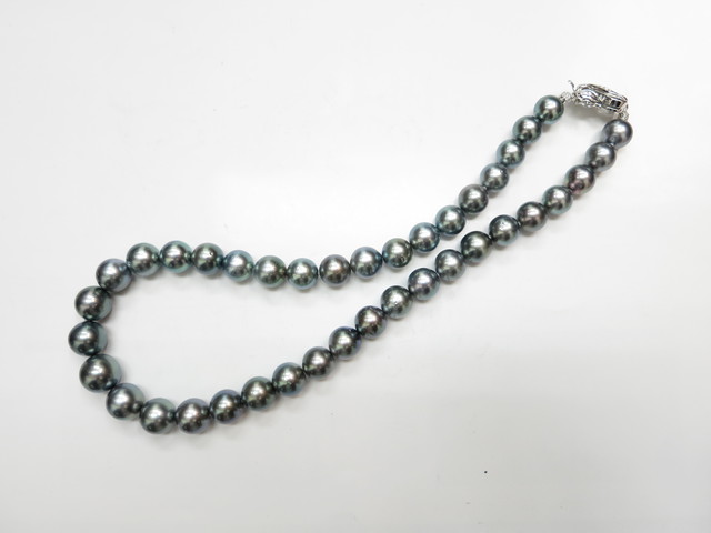 黒蝶パール数珠ネックレス10～13mm珠 K14金留具 買取いたしました。