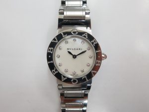 ブルガリ BBL26S ホワイトシェル&12Pダイヤ 時計買取