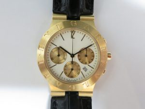 ブルガリ ディアゴノスポーツクロノ 金無垢 高価買取 CH35G クォーツ
