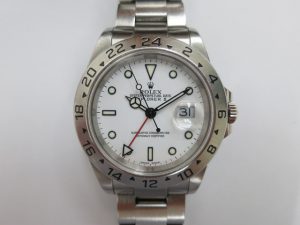 ロレックス エクスプローラーⅡ 高価買取 16570 白文字盤 P番