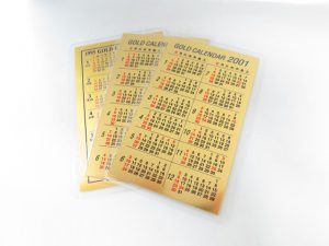 純金カレンダー買取 大阪・神戸 K24金高価買取