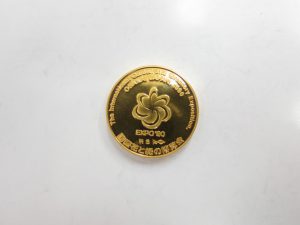 K24金貨高価買取 大阪・神戸 花博記念金貨 買取
