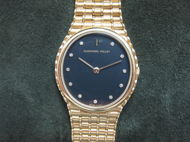 AP　オーデマ・ピゲ　レディース時計K18YG11Pダイヤ手巻き買取りいたしました。