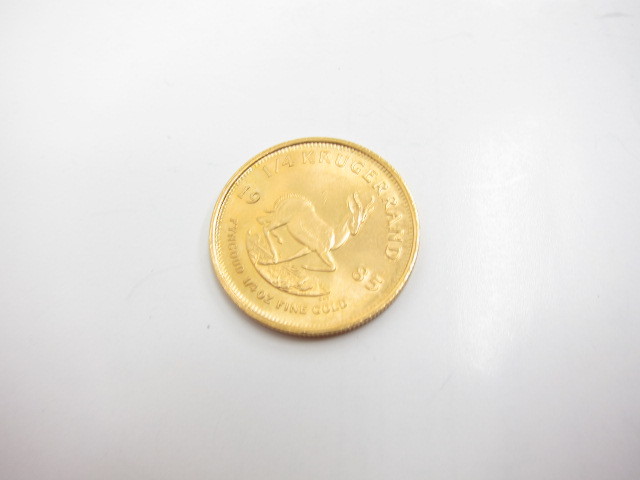 K22金クルーガーコイン1/4オンス買取りいたしました。