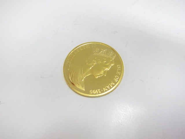 K24金インゴットエリザベスコイン1/2オンス買取いたしました。
