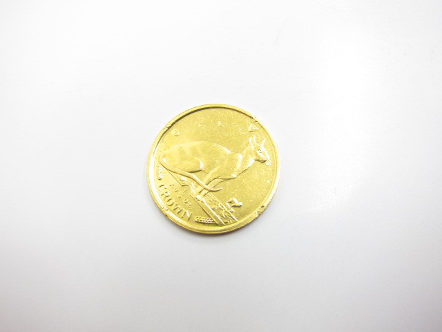 K24金インゴットマン島キャットエリザベスⅡ世金貨1/5オンス買取いたしました。