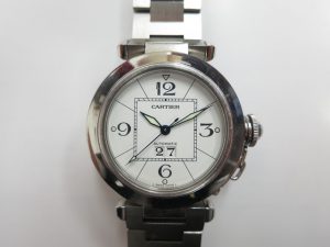 カルティエ 買取 神戸・大阪 パシャ ビッグデイト 時計買取