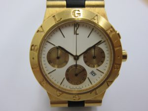 ブルガリ高価買取・ディアゴノスポーツクロノ・K18YG 大阪神戸買取