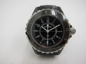 シャネル高価買取・J12ラバーベルト・H0681大阪神戸・ブランド時計買取