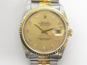 ロレックス 買取 大阪 神戸 16233G デイトジャストコンビ10PD 無料査定