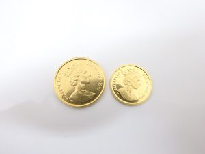 エリザベス金貨買取大阪、神戸Ｋ２４金、記念金貨、インゴットプレート買取