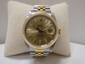 ロレックス16233デイトジャスト買取、大阪、神戸シャンパンゴールド