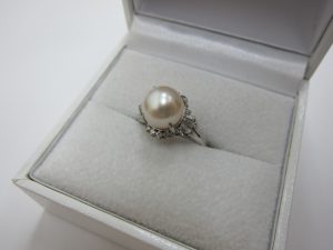 　真珠リング　ダイヤモンド　高価買取　大阪神戸