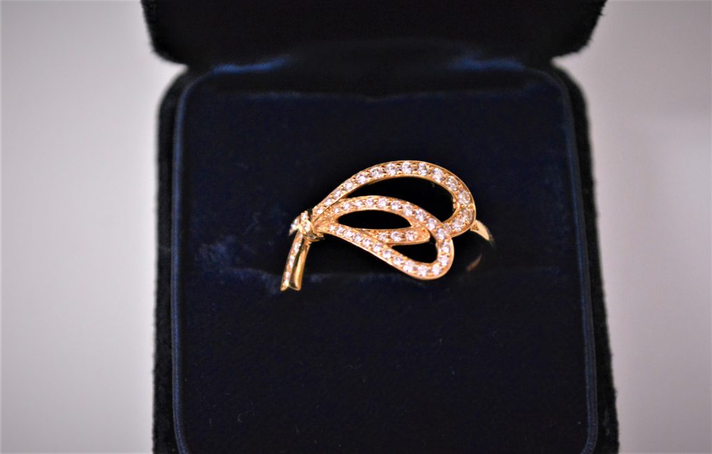限定価格】7号 ティファニー Tiffany&Co ボウリング 指輪 ダイヤ 