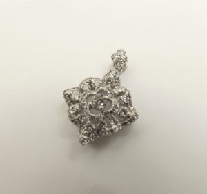 K18WG ダイヤモンドデザインネックレストップ 買取