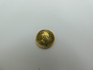 k24純金コイン  カナダ メイプルリーフ エリザベス 金貨 買取