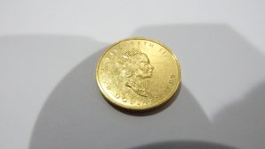 K24 買取 純金 コイン メイプルリーフ金貨 エリザベス二世 1/2オンス