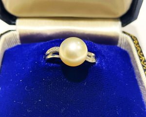 アコヤ 真珠（パール）買取 プラチナ ダイヤモンド リング