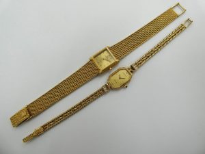 K18 時計 買取 WALTHAM ウォルサム 金無垢時計 750刻印 1980～90’s