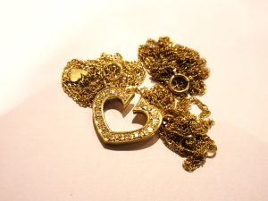 18金（K18 750）ネックレス　メレダイヤ合計0.17ｃｔ 買取