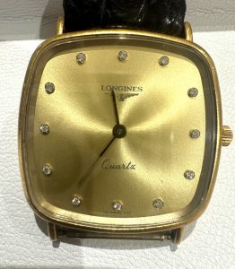 １８K(７５０) 金無垢　腕時計 買取 ロンジン クオーツ