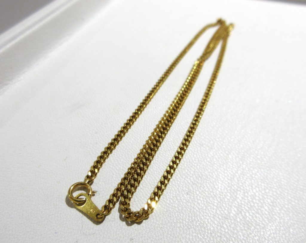 貴金属 喜平ネックレス K18(18金 )買取 金相場 K24/1g 222円 上昇!!!