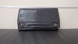 クロムハーツ 買取 長財布 レザー ブラック 1ジップ ジャンク