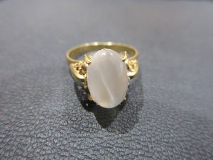 貴金属 アクセサリー 買取 K18 ムーンストーンキャッツアイ