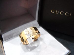 グッチ アイコン アモール ワイド リング 18Kピンクゴールド 買取価格