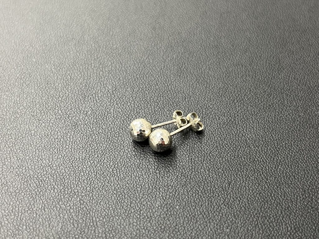 プラチナ900 Pt900 ミラーボール ピアス