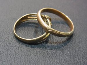 K18 リング 2点セット まとめ 18金製品買取 昔の指輪