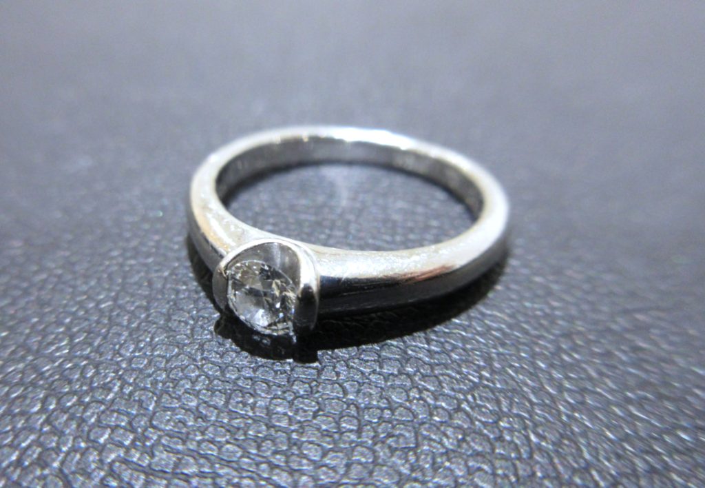 プラチナジュエリー ダイヤモンドリング買取 Pt1000 D0.230ct