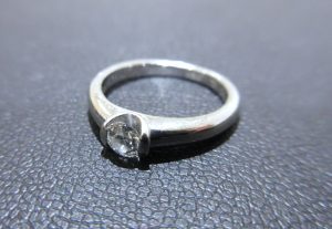 プラチナジュエリー ダイヤモンドリング買取 Pt1000 D0.230ct
