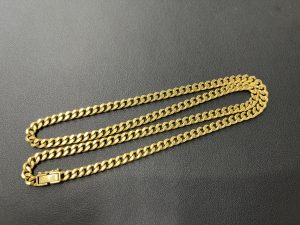 貴金属 買取 K18 金純度75% ジュエリーマキ 喜平ネックレス 2面シングル