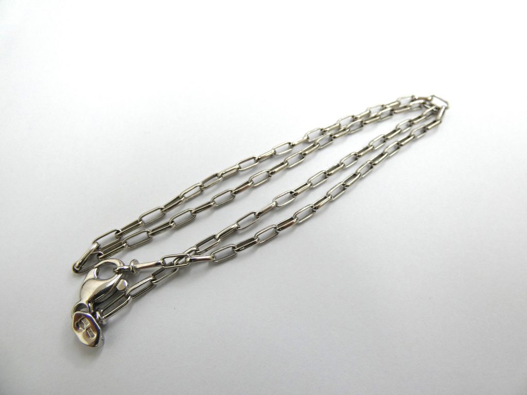 750WG k18金ホワイトゴールドネックレス GINZA TANAKA買取