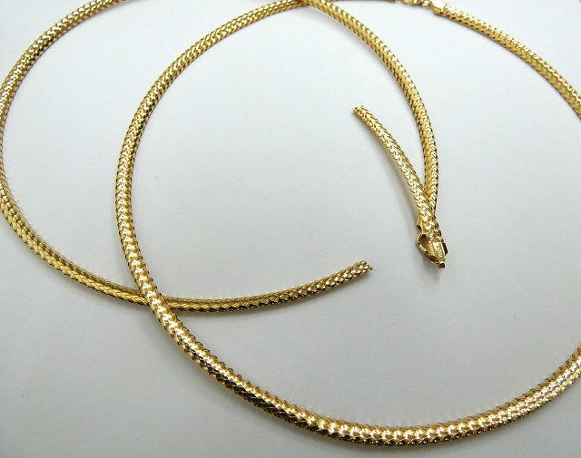 k18金イタリア製ネックレス オメガデザインネックレス 買取