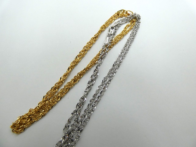 k18金ネックレス ｋ18ホワイトゴールドネックレス 買取