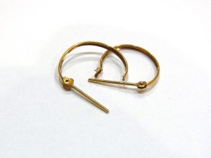 フープピアス k18金 金プラチナジュエリー ブランドアクセサリー買取