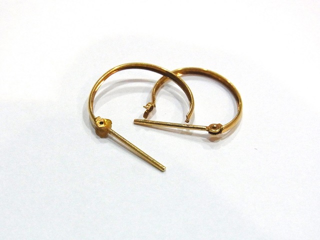 フープピアス k18金 金プラチナジュエリー ブランドアクセサリー買取