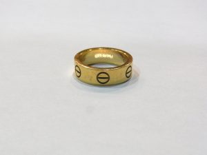 カルティエ ラブリング 750YG サイズ50 イニシャル刻印入り 買取価格