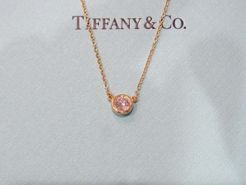 ティファニー バイザヤード ネックレス YG ダイヤモンド0.33ct 買取