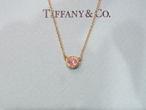 ティファニー バイザヤード ネックレス YG ダイヤモンド0.33ct 買取